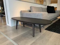 Tavolo in legno ellittico Mad coffee table Poliform a prezzo ribassato