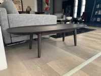 Tavolo in legno ellittico Mad coffee table Poliform a prezzo ribassato