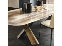 Tavolo in vetro rettangolare Mad max crystalart Cattelan italia a prezzo ribassato