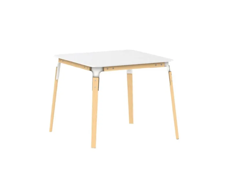 Tavolo Tavolo steelwood 90x90 in hpl bianco magis Magis in OFFERTA OUTLET -58%