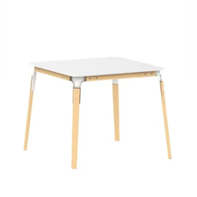 Tavolo Tavolo steelwood 90x90 in hpl bianco magis Magis in OFFERTA OUTLET -58%