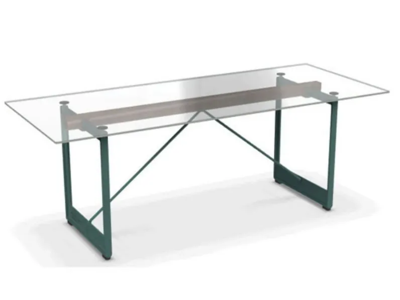 Tavolo rettangolare in vetro Tavolo brut table 260x85 vetro magis di Magis in Offerta Outlet