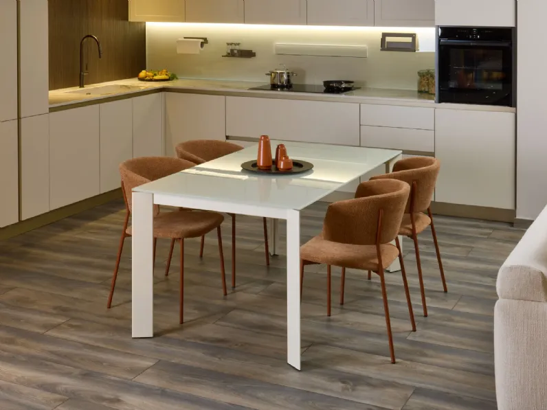 Tavolo Main outlet Diotti.com in vetro Rettangolare allungabile scontato 46%