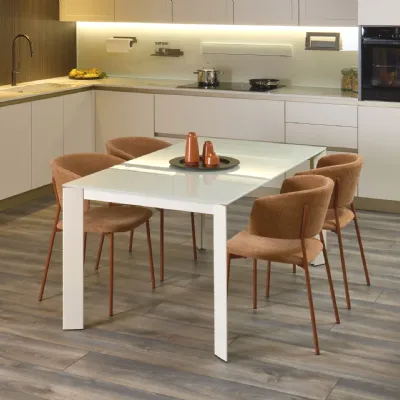 Tavolo Main outlet Diotti.com in vetro Rettangolare allungabile scontato 46%