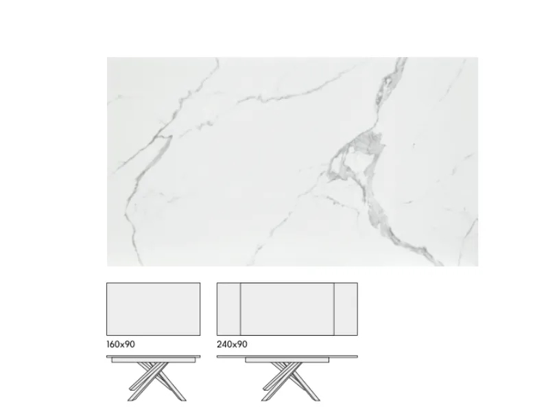 Tavolo Marble Lux: Collezione esclusiva. Prezzo ribassato! Design unico per interni moderni.
