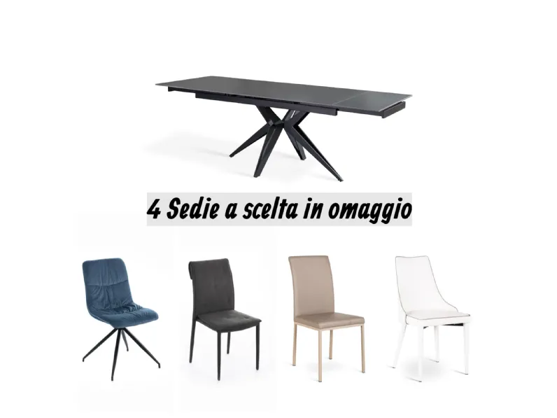 Tavolo Match 2 Stones in ceramica Allungabile scontato 57%