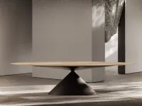 Tavolo ovale in altri materiali Maxi clay di Desalto in Offerta Outlet