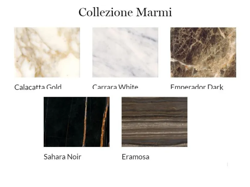 Tavolo rettangolare in marmo Table luxury calacatta ottone di Md work in Offerta Outlet