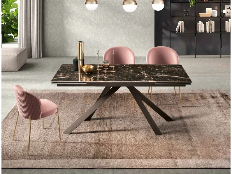 Tavolo rettangolare Tavolo 3 colori gres porcellanato Md work scontato del 40%