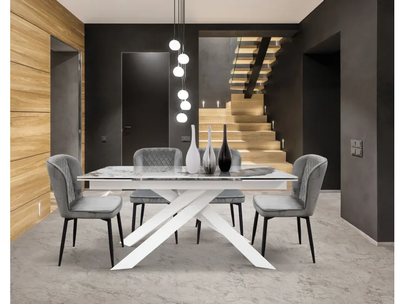 Tavolo Tavolo  allungabile ceramica  luxury  Md work in ceramica Allungabile scontato 45%