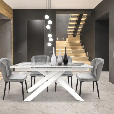 Tavolo Tavolo  allungabile ceramica  luxury  Md work in ceramica Allungabile scontato 45%