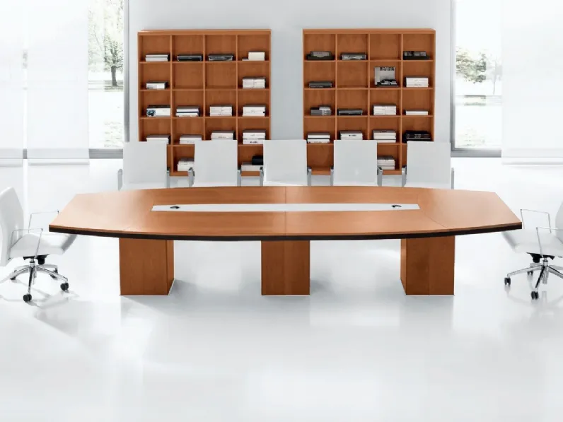 Tavolo Md work Tavolo da riunione con passacavi PREZZI OUTLET -35%