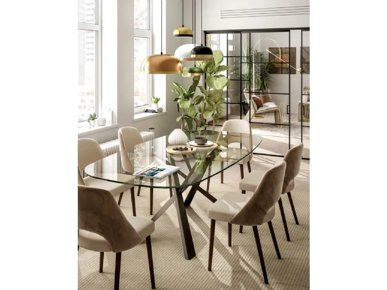 Tavolo Md work Tavolo fisso sagaomato los angeles 51 made in italy SCONTATO a PREZZI OUTLET