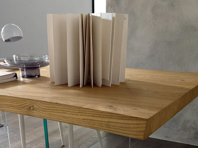 Tavolo rovere modello italia  spessore 6.5 Md work in OFFERTA OUTLET -50%