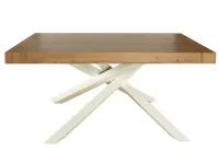 Tavolo in legno rettangolare Mobilike ml6161 Artigianale a prezzo scontato