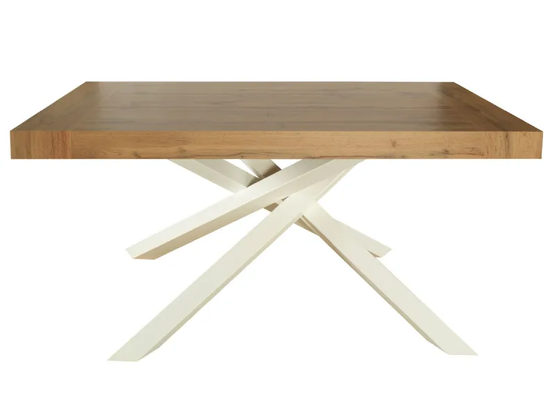 Tavolo in legno rettangolare Mobilike ml6161 Artigianale a prezzo scontato