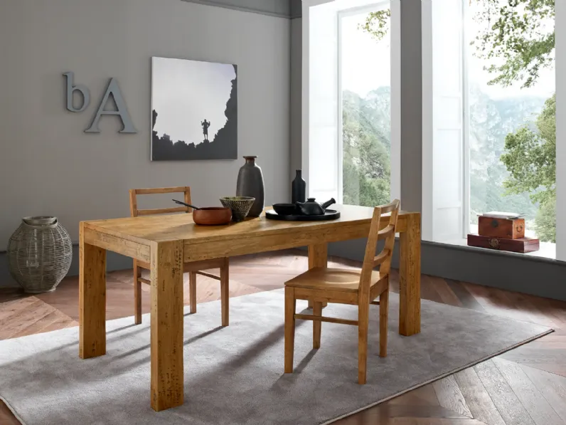 Tavolo in legno rettangolare Mod. modys Mobilia web a prezzo scontato