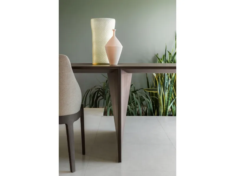 Tavolo con piano in legno rettangolare di Molteni & c a PREZZO OUTLET 