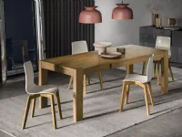 Tavolo in legno rettangolare Mood allungabile Fgf mobili in offerta outlet