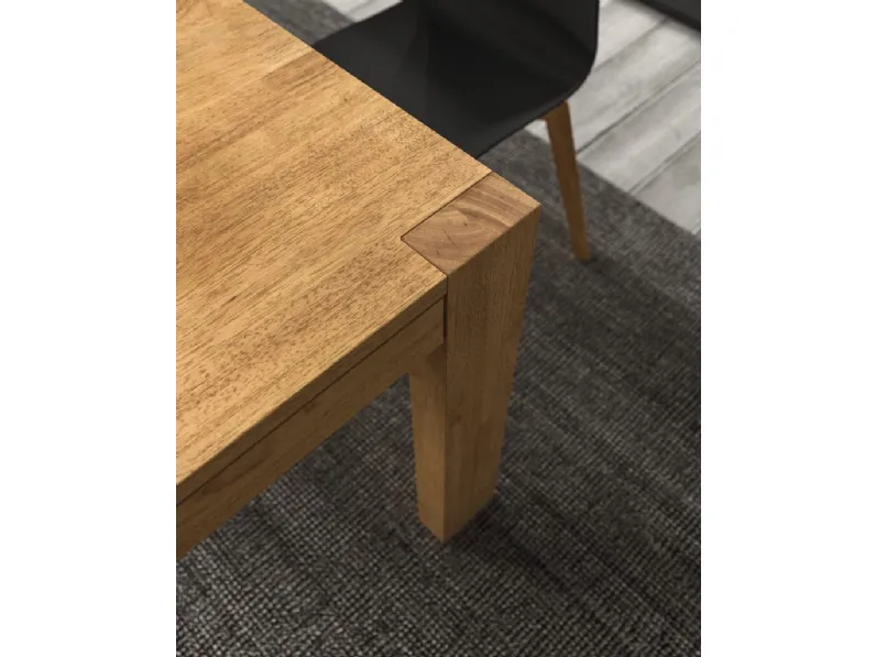 Tavolo in legno rettangolare Mood allungabile Fgf mobili in offerta outlet