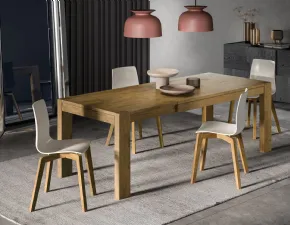 Tavolo in legno rettangolare Mood allungabile Fgf mobili in offerta outlet