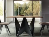 TAVOLO Natisa�Origami-m 200 legno SCONTATO a PREZZI OUTLET