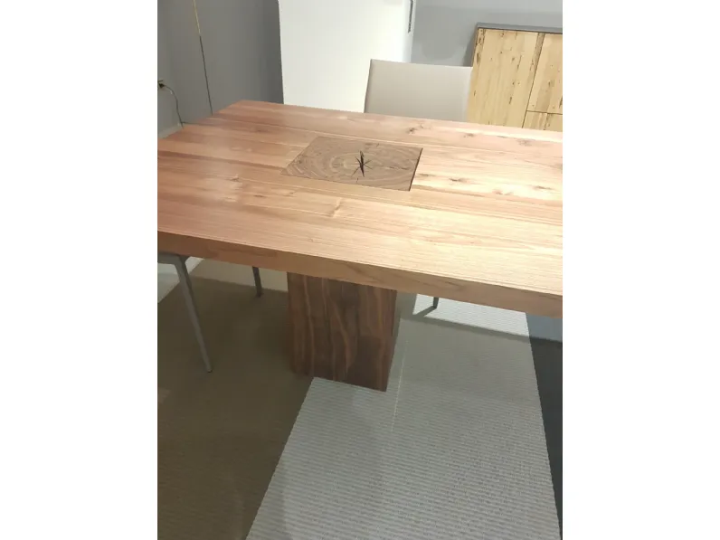 Tavolo con piano in legno rettangolare di Riva 1920 a PREZZO OUTLET 