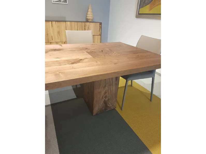 Tavolo con piano in legno rettangolare di Riva 1920 a PREZZO OUTLET 