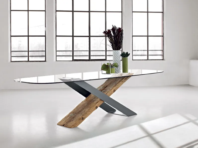 Tavolo ovale Tavolo x Nature design scontato del 19%