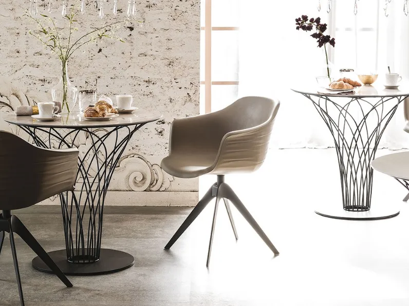 Tavolo Cattelan Italia in ceramica rotonda. Prezzo outlet!