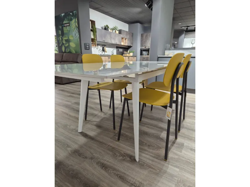 Tavolo rettangolare in ceramica Oceano di Artigianale in Offerta Outlet