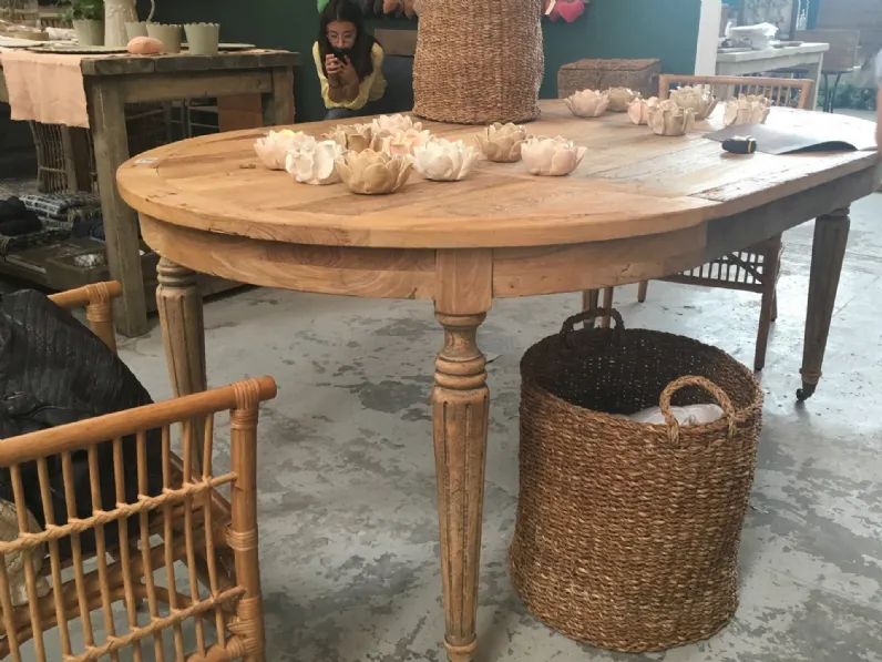 Tavolo Olmo Artigianale in legno Fisso