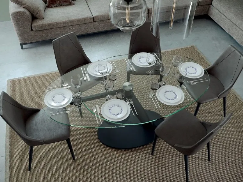 Scopri il Tavolo in Ceramica Ovale One Ozzio a prezzo scontato!