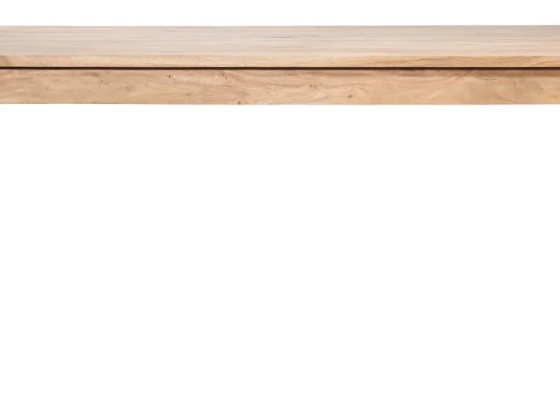 Tavolo Outlet etnico Tavolo allungabile  wood e ferro industrial con prolunghe interne  PREZZI OUTLET
