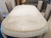 Tavolo ovale con basamento a quattro gambe Mm 606 di Marchetti