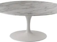 Tavolo ovale in pietra Saarinen made in italy  244x137 Sigerico in Offerta Outlet
