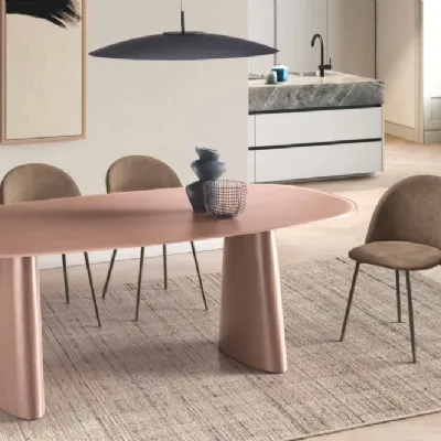 Tavolo ovale in vetro Axel di Capodarte in Offerta Outlet