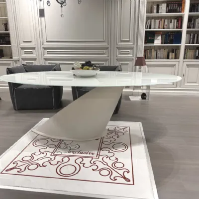 Tavolo Cv 308 tavolo oslo Collezione esclusiva in vetro Fisso scontato 50%