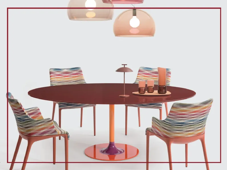 Tavolo Thierry xxl ovale Kartell in vetro Fisso scontato 43%