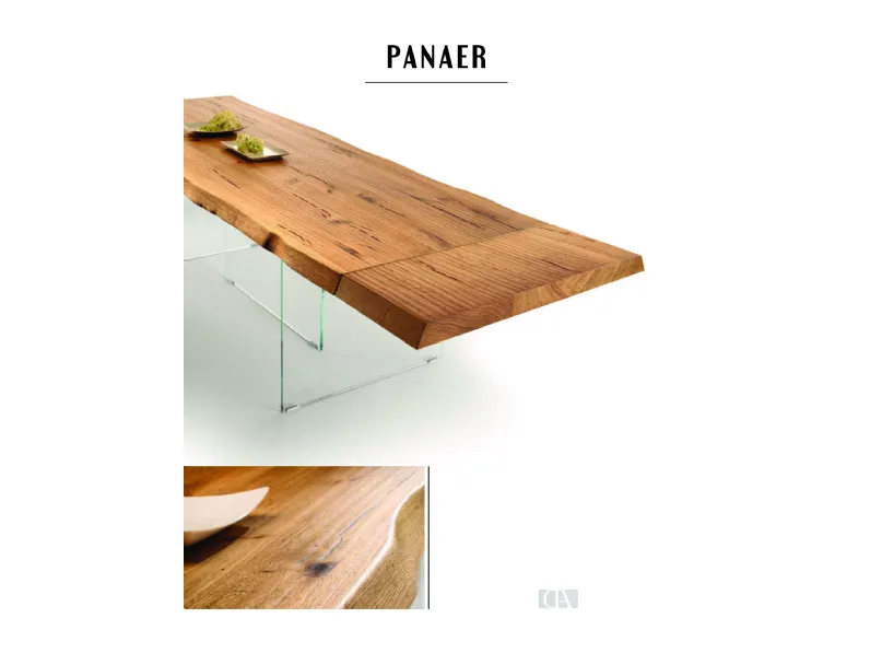 Tavolo in legno rettangolare Panaer 70 Domus arte a prezzo scontato