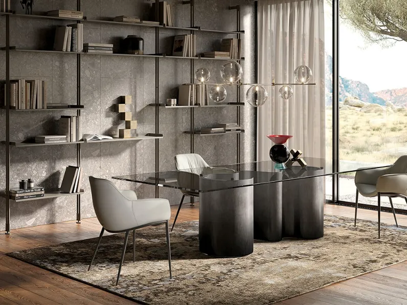 Tavolo Cattelan italia Papel glass PREZZI OUTLET -40%