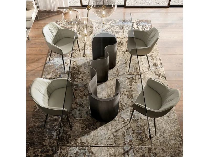 Tavolo Cattelan italia Papel glass PREZZI OUTLET -40%