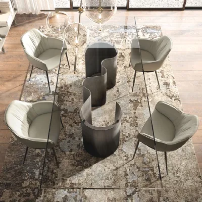 Tavolo Cattelan italia Papel glass PREZZI OUTLET -40%