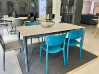 Tavolo rettangolare in ceramica Pentagon di Connubia in Offerta Outlet 