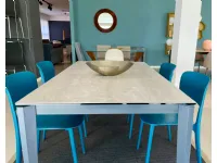 Tavolo rettangolare in ceramica Pentagon di Connubia in Offerta Outlet 