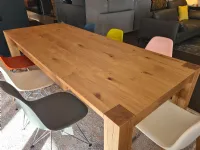 Tavolo in legno rettangolare Panama Pizzolato in offerta outlet
