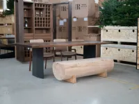 Tavolo in legno rettangolare Plank sky Riva 1920 in offerta outlet