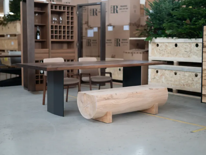 Tavolo in legno rettangolare Plank sky Riva 1920 in offerta outlet