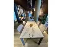 Tavolo rettangolare in vetro Podio di Sedit in Offerta Outlet