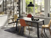 Tavolo in ceramica rettangolare Quadro Point house in offerta outlet